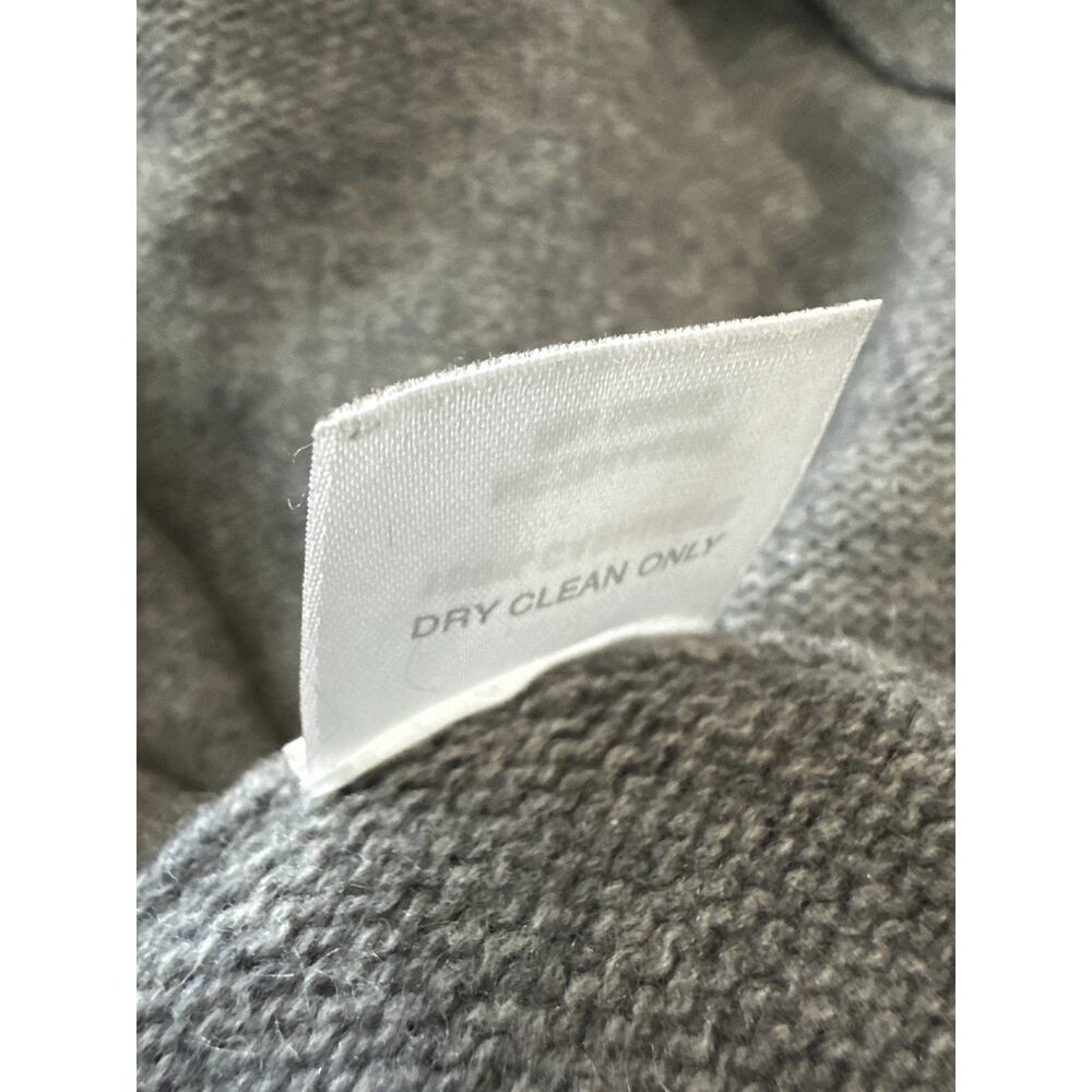 Nordstrom Collection 100% Cashmere Gray Cowl Neck Poncho Sweater Oversized XS/S - Picture 11 of 14